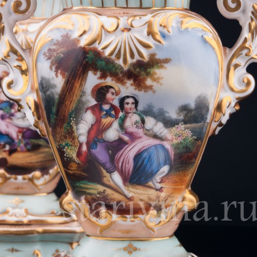 Рокальные парные вазы, Франция, 19 в