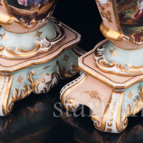 Рокальные парные вазы, Франция, 19 в