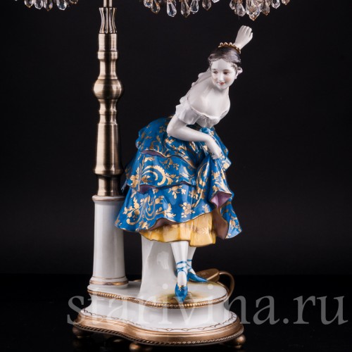 Фанни Эльслер, лампа, Volkstedt, Германия, до 1935 г