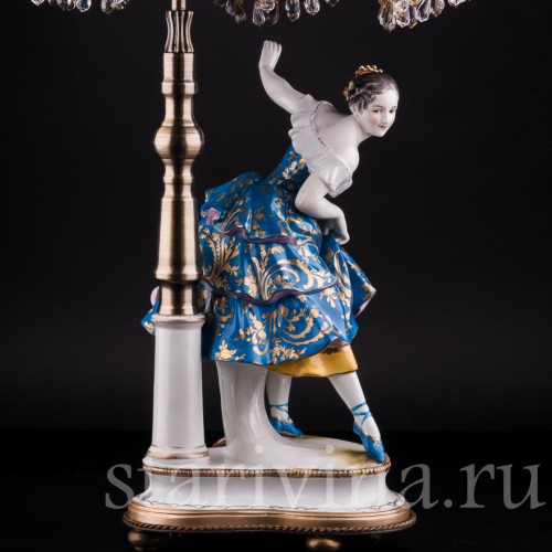 Фанни Эльслер, лампа, Volkstedt, Германия, до 1935 г