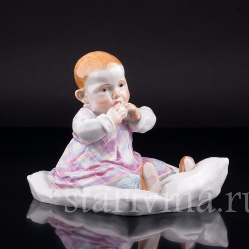 Малыш на подушке, Meissen, Германия, вт. пол. 20 в