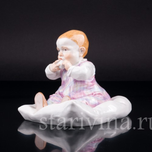 Малыш на подушке, Meissen, Германия, вт. пол. 20 в