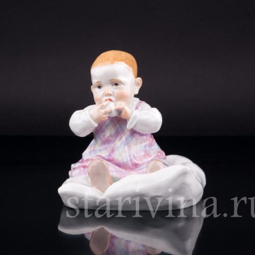 Малыш на подушке, Meissen, Германия, вт. пол. 20 в