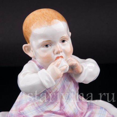 Малыш на подушке, Meissen, Германия, вт. пол. 20 в