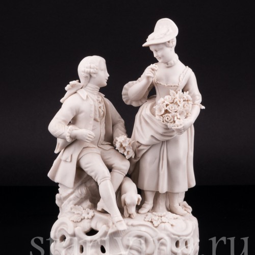 Солдат и пастушка, Carl Thieme, Германия, сер. 20 в