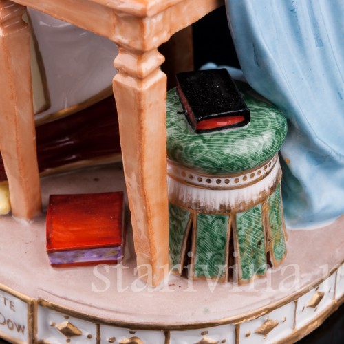 Дама за клавикордом, Porcelaine de Paris, Франция, 19 в