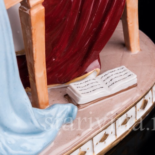 Дама за клавикордом, Porcelaine de Paris, Франция, 19 в