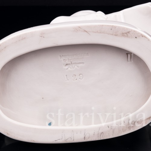 Фигурка детей из фарфора Рисующие малыши, Schwarzburger, Германия, нач. 20 в.