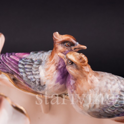 Ваза с голубками, Германия, 1895-1906 гг