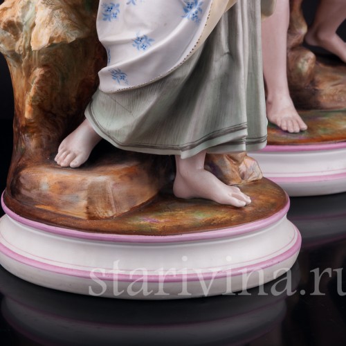 Фигурка из фарфора Пара с детьми, Германия, сер. - кон. 19 в.