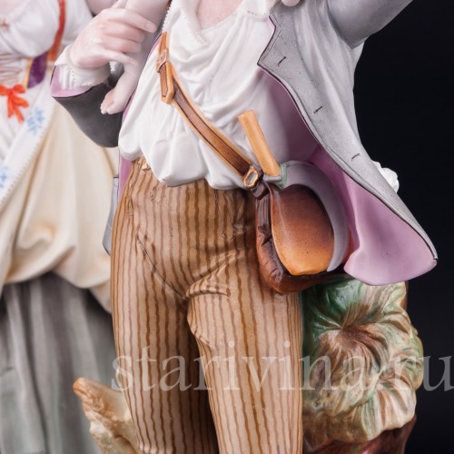 Фигурка из фарфора Пара с детьми, Германия, сер. - кон. 19 в.