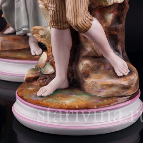 Фигурка из фарфора Пара с детьми, Германия, сер. - кон. 19 в.