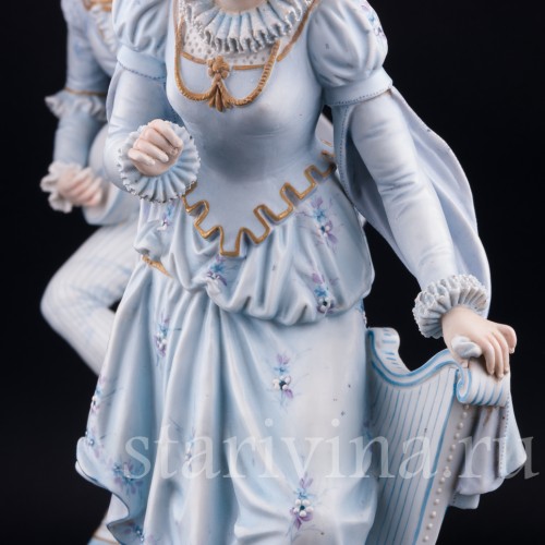 Пара с лютней и арфой, Германия, сер. - кон. 19 в