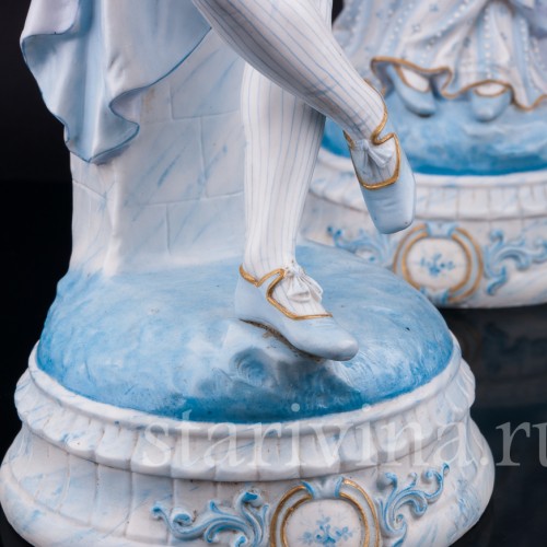 Пара с лютней и арфой, Германия, сер. - кон. 19 в