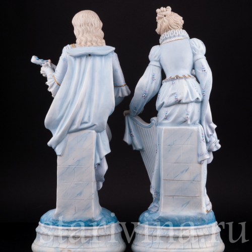 Пара с лютней и арфой, Германия, сер. - кон. 19 в