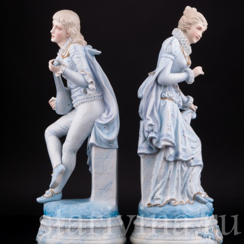 Пара с лютней и арфой, Германия, сер. - кон. 19 в