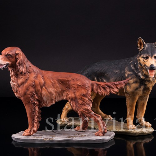 Фарфорвая статуэтка собаки Сеттер, Alka Kaiser, Германия, вт. пол. 20 в.