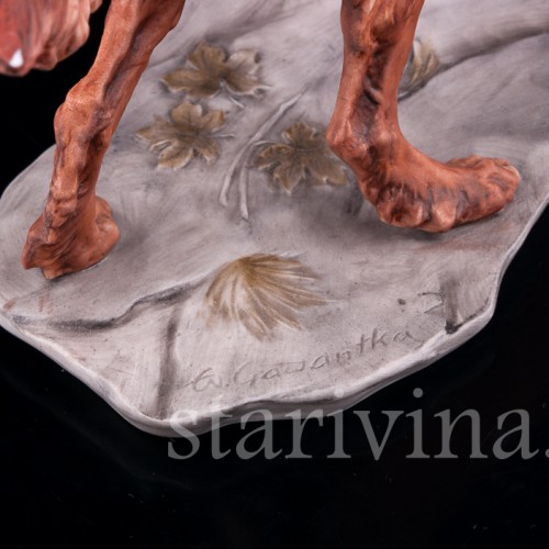 Фарфорвая статуэтка собаки Сеттер, Alka Kaiser, Германия, вт. пол. 20 в.