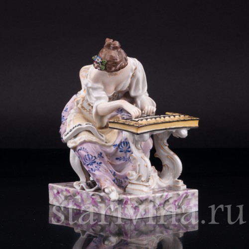 Девушка за клавесином, Volkstedt, Германия, 19 в