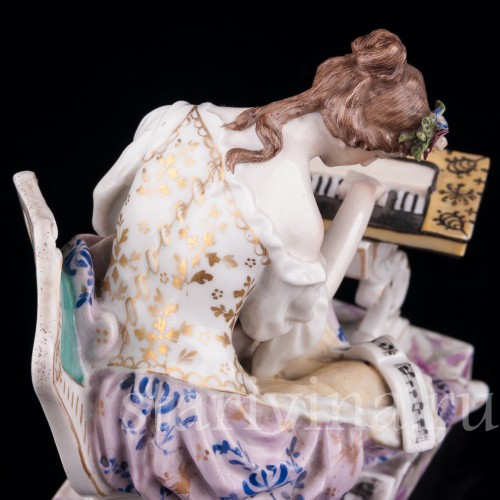 Девушка за клавесином, Volkstedt, Германия, 19 в