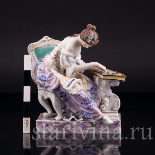 Девушка за клавесином, Volkstedt, Германия, 19 в