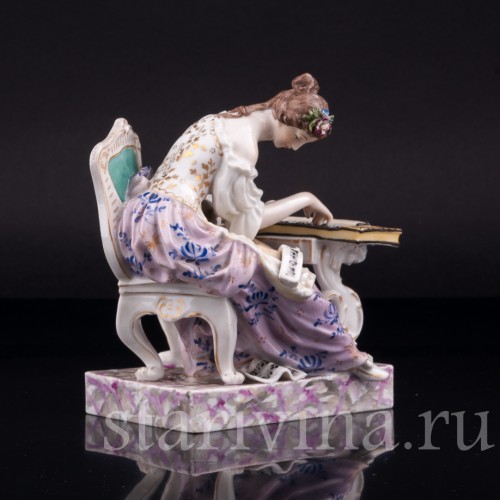 Девушка за клавесином, Volkstedt, Германия, 19 в