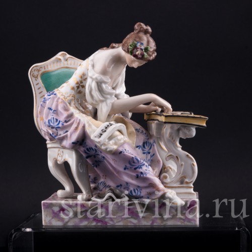 Девушка за клавесином, Volkstedt, Германия, 19 в