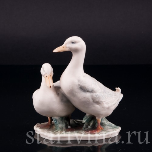 Пара белых уток, Alka Kaiser, Германия, до 1990 г
