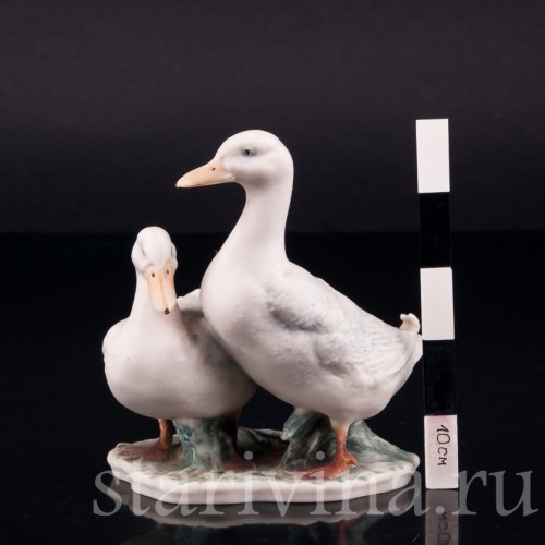 Пара белых уток, Alka Kaiser, Германия, до 1990 г