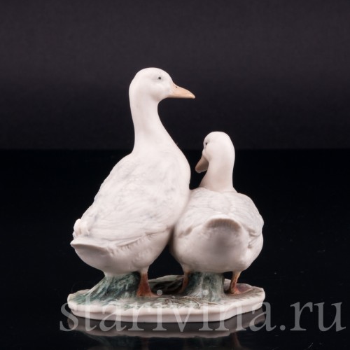 Пара белых уток, Alka Kaiser, Германия, до 1990 г