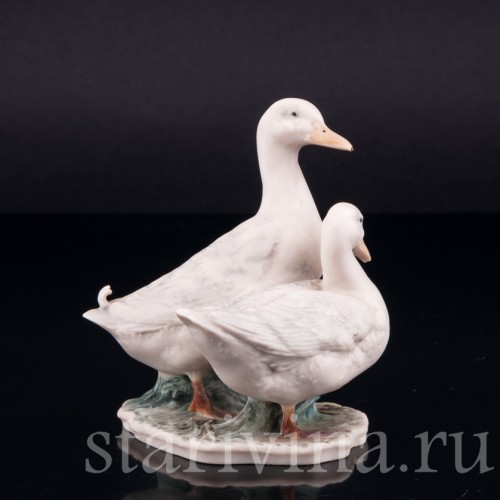 Пара белых уток, Alka Kaiser, Германия, до 1990 г