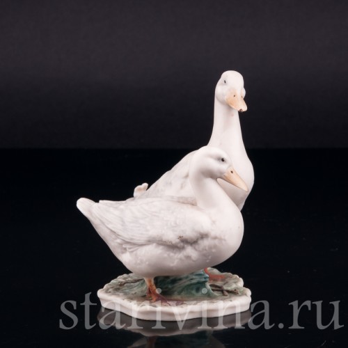 Пара белых уток, Alka Kaiser, Германия, до 1990 г