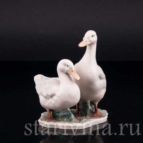 Пара белых уток, Alka Kaiser, Германия, до 1990 г
