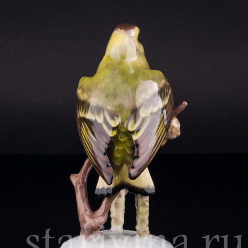 Чиж на березе, Rosenthal, Германия, 1950-60 гг