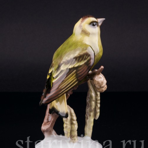 Чиж на березе, Rosenthal, Германия, 1950-60 гг