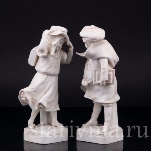 Ветреный денек (дети идущие после школы), Германия, нач. 20 в