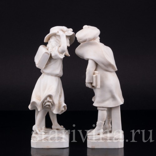 Ветреный денек (дети идущие после школы), Германия, нач. 20 в