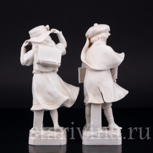 Ветреный денек (дети идущие после школы), Германия, нач. 20 в