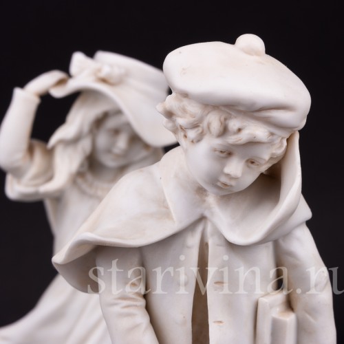 Ветреный денек (дети идущие после школы), Германия, нач. 20 в