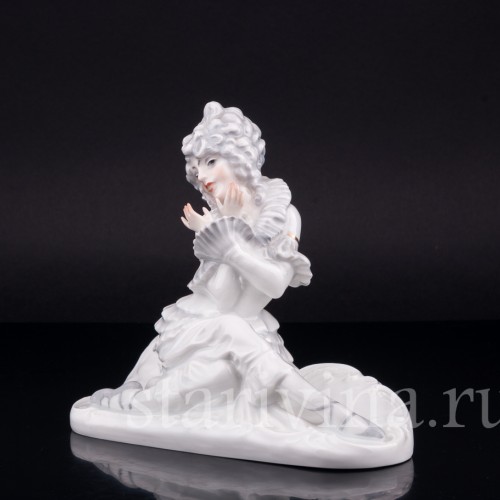 Фигурка танцовщицы из фарфора Балерина в стиле рококо, Rosenthal, Германия, 1919-35 гг.