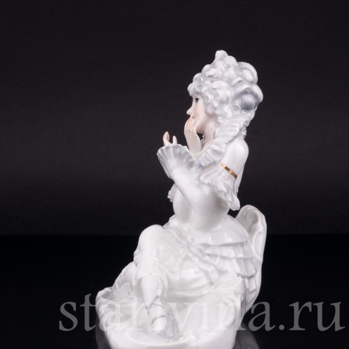 Фигурка танцовщицы из фарфора Балерина в стиле рококо, Rosenthal, Германия, 1919-35 гг.
