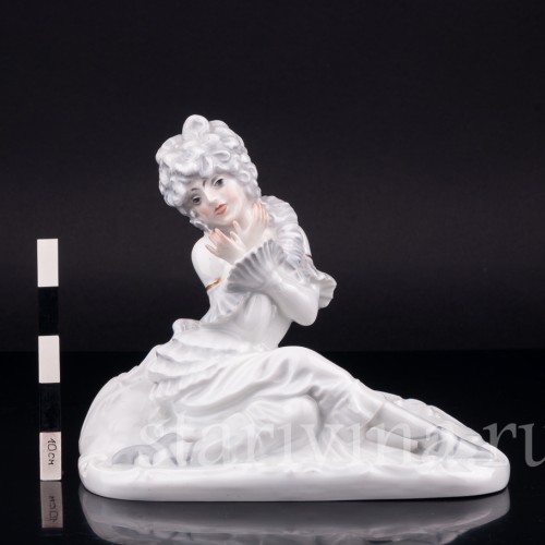 Фигурка танцовщицы из фарфора Балерина в стиле рококо, Rosenthal, Германия, 1919-35 гг.