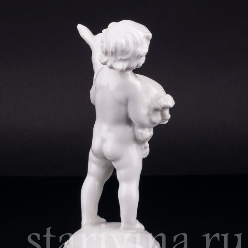 Статуэтка детей из фарфора Путти с козликом, Rosenthal, Германия, нач. 20 в.
