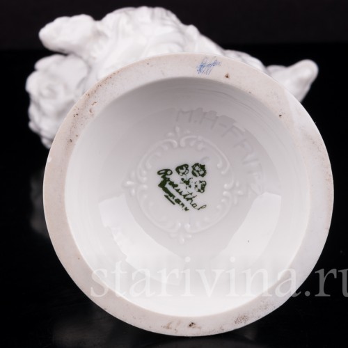 Статуэтка детей из фарфора Путти с козликом, Rosenthal, Германия, нач. 20 в.