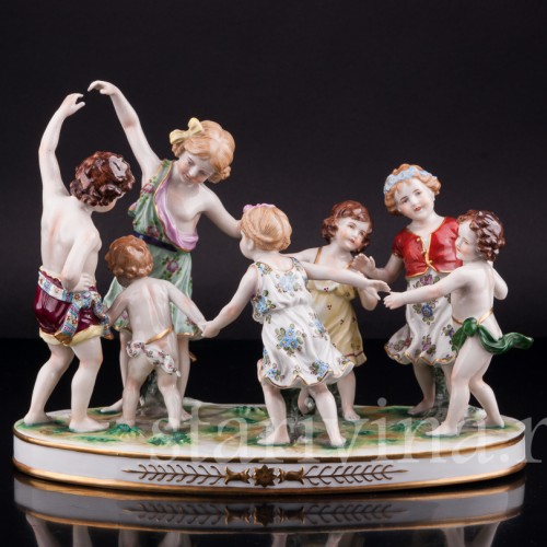 Играющие дети, Muller & Co, Германия, нач. 20 в