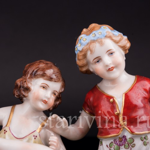 Играющие дети, Muller & Co, Германия, нач. 20 в