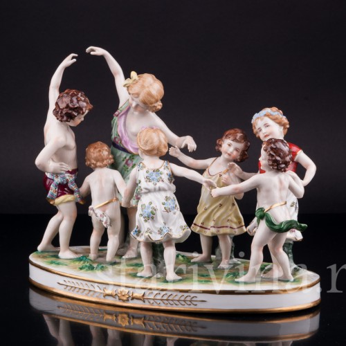 Играющие дети, Muller & Co, Германия, нач. 20 в