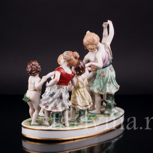 Играющие дети, Muller & Co, Германия, нач. 20 в