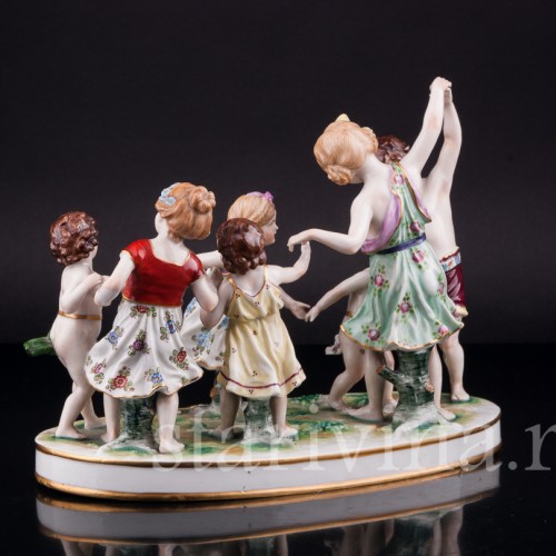 Играющие дети, Muller & Co, Германия, нач. 20 в