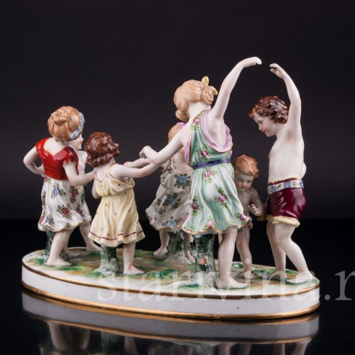 Играющие дети, Muller & Co, Германия, нач. 20 в